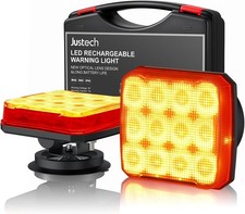 2x LED Rundumleuchte Akku