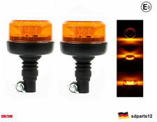 2x LED Warnleuchte Orange