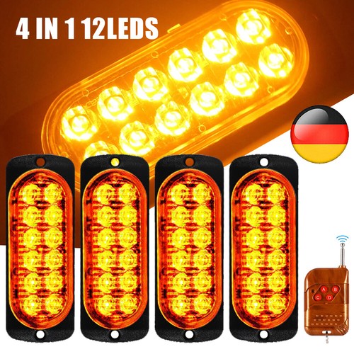 Led warnleuchte gelbe - led, 4x