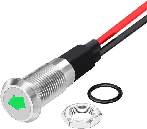 Led kontrollleuchte metall 8mm - led,